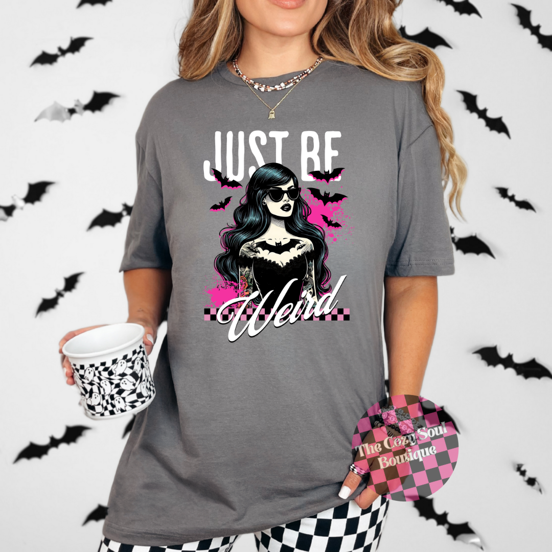 Just Be Weird Charcoal Tshirt