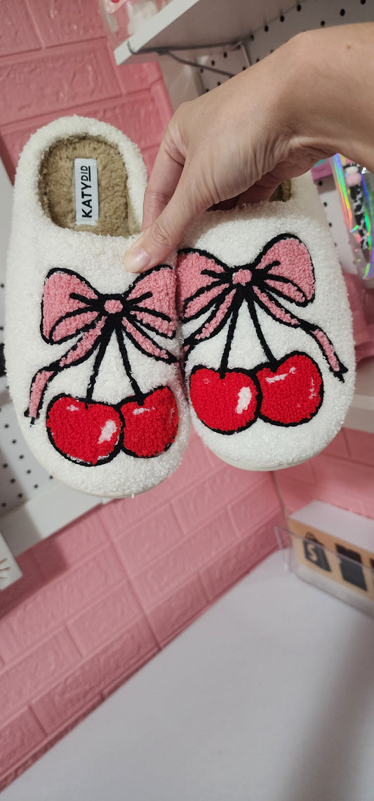 Imperfect Coquette Cherry Slippers