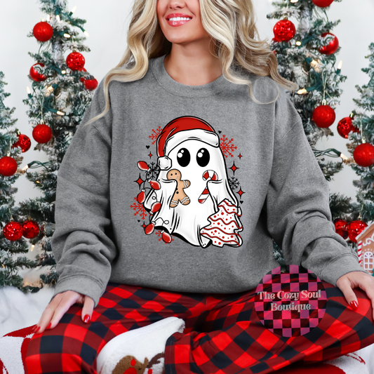 Christmas Snack Ghost Sweater