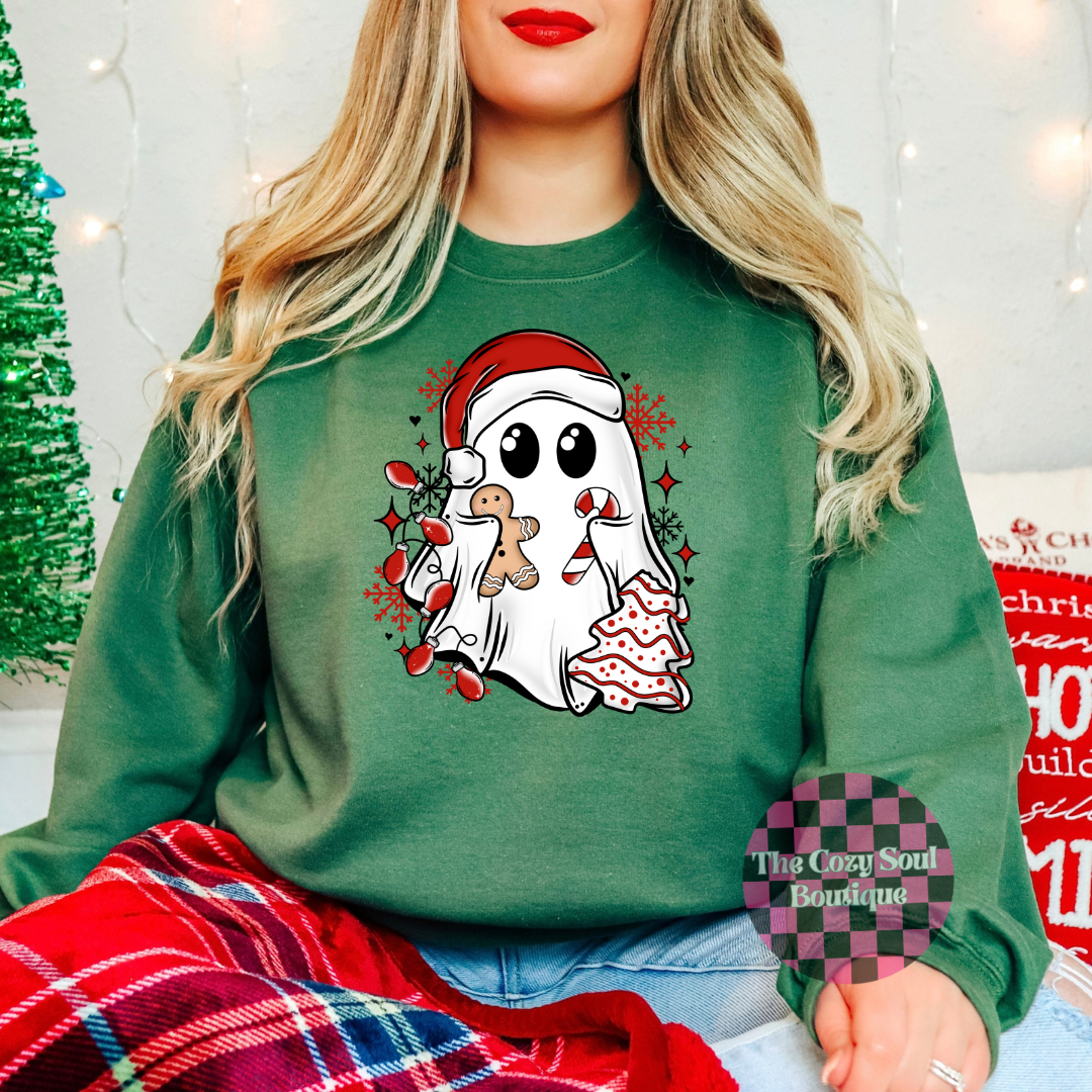 Christmas Snack Ghost Sweater