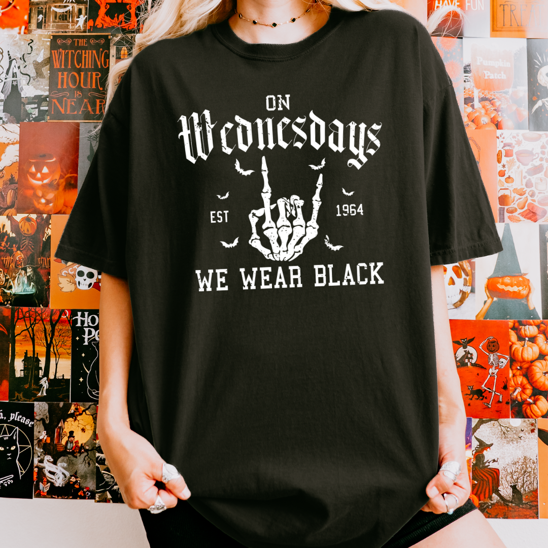 On Wednesday We Wear Black Shirt
