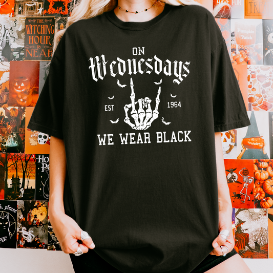 On Wednesday We Wear Black Shirt