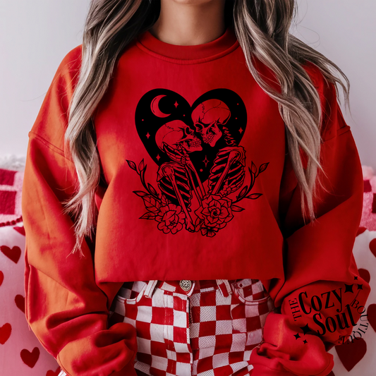 Skelly Lovers Red Sweatshirt