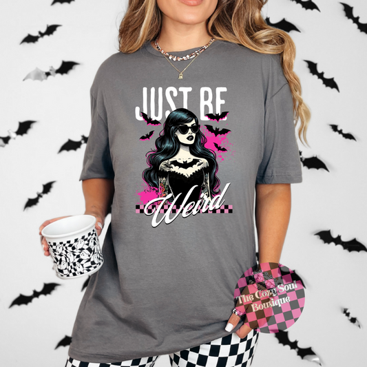 Just Be Weird Charcoal Tshirt