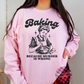 Baking Because Murder Is Wrong Light Pink
