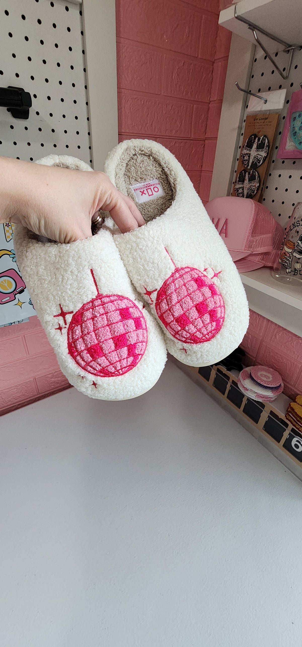 Pink Disco Slippers