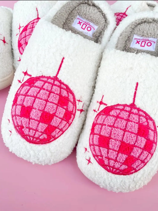 Pink Disco Slippers