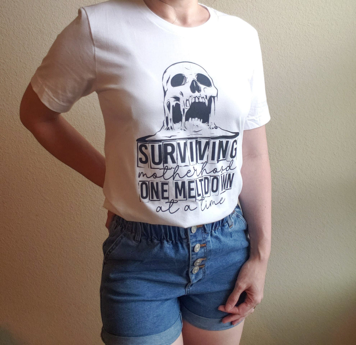 Motherhood One Meltdown At A Time Tee